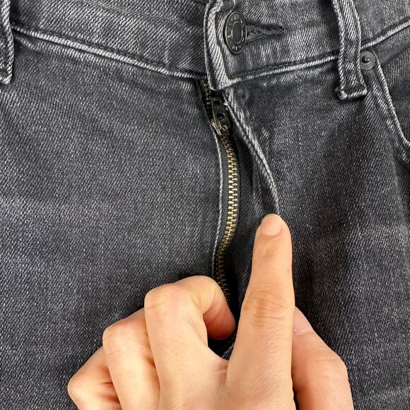 Everlane Black Wash Hi-Rise Super Straight Jean - Picture 5 of 9